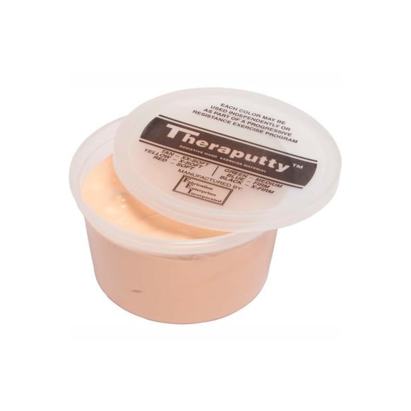 Fabrication Enterprises TheraPutty Plus Antimicrobial Exercise Putty, Tan, 1 Pound, XX-Soft 270555 - main